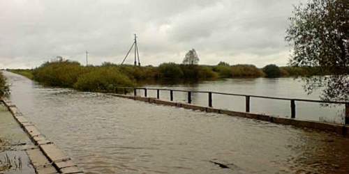 Семь низководных мостов ушли под воду в Рязанской области