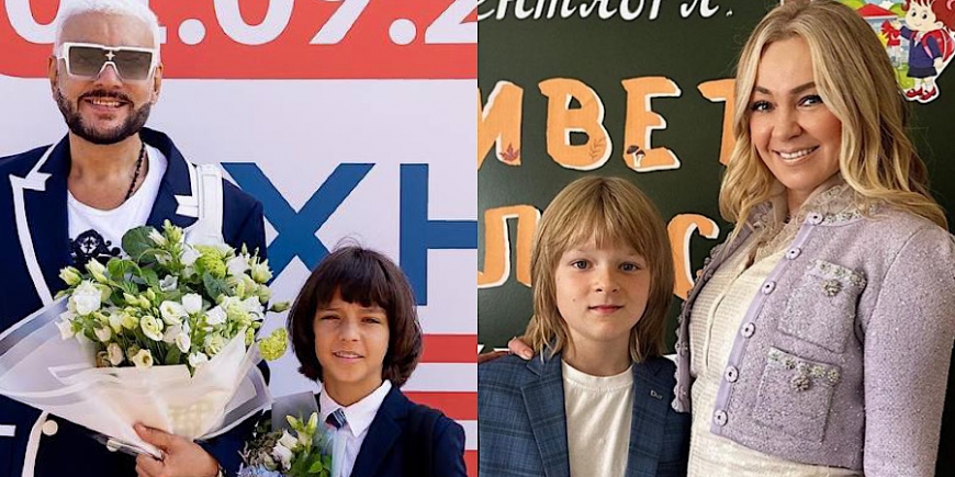 Фото: российские звёзды отвели детей в школы